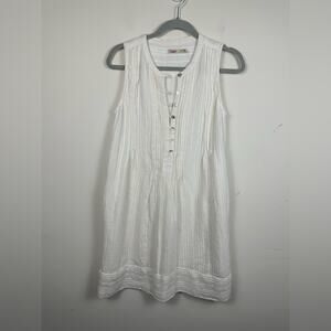 Faherty White Sleeveless Dress